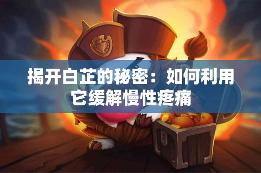 揭开白芷的秘密：如何利用它缓解慢性疼痛